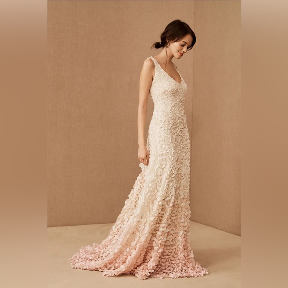 NWT BHLDN Anthropologie Theia Emma Cherry Blossom Wedding Prom Gown 2 NWT $2195 - Picture 8 of 15